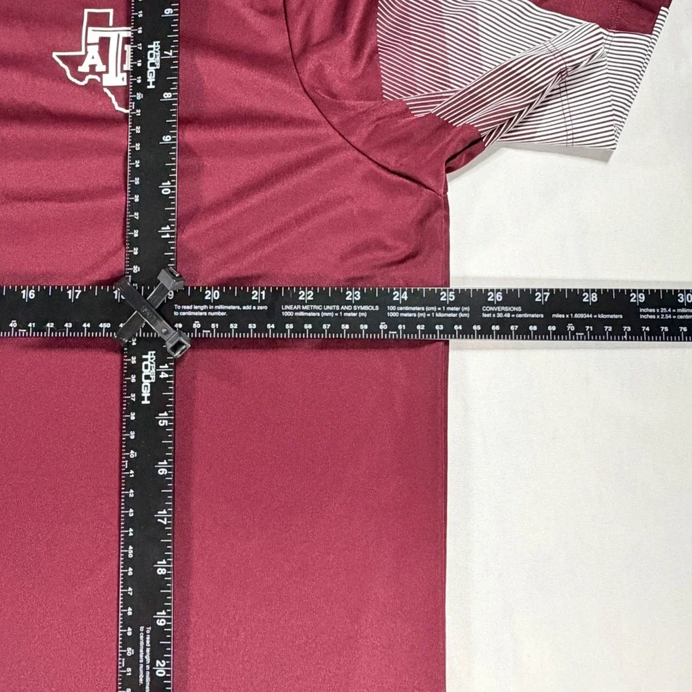 Adidas Polo Shirt Mens XL Maroon Texas A&M Aggies Primeblue Golf Top H35597